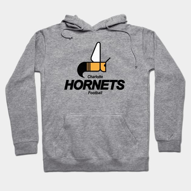 DEFUNCT - Charlotte Hornets Football WFL Hoodie by LocalZonly